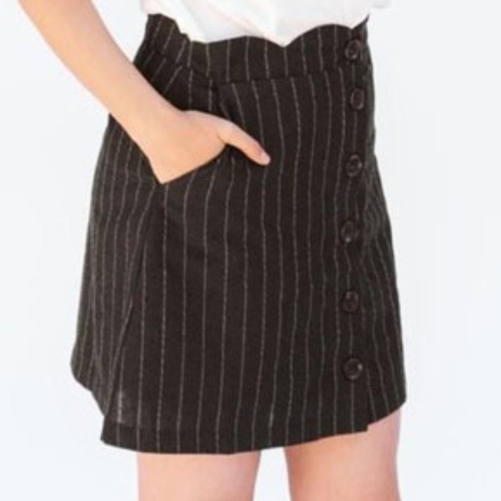 NEW | Altar’d State | navy pinstripe blue skirt